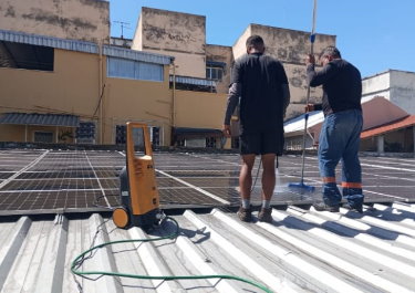 Instalação de painel solar